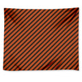 Orange And Black Halloween Pattern Print Tapestry