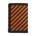 Orange And Black Halloween Pattern Print Trifold Wallet