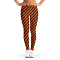 Orange And Black Halloween Pattern Print Women's Leggings