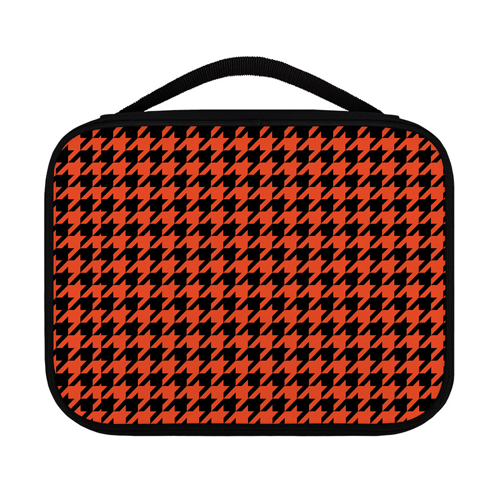 Orange And Black Houndstooth Print Classic Bible Case