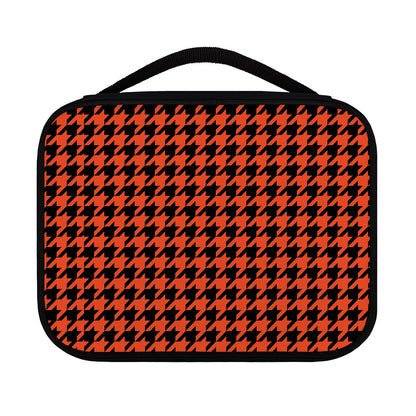 Orange And Black Houndstooth Print Classic Bible Case