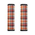 Orange And Black Madras Plaid Print Handle Covers