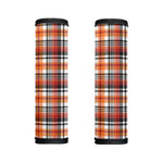 Orange And Black Madras Plaid Print Handle Covers