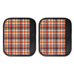 Orange And Black Madras Plaid Print Handle Covers