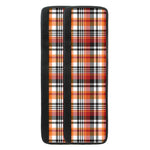 Orange And Black Madras Plaid Print Refrigerator Handle Covers