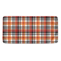 Orange And Black Madras Plaid Print Towel