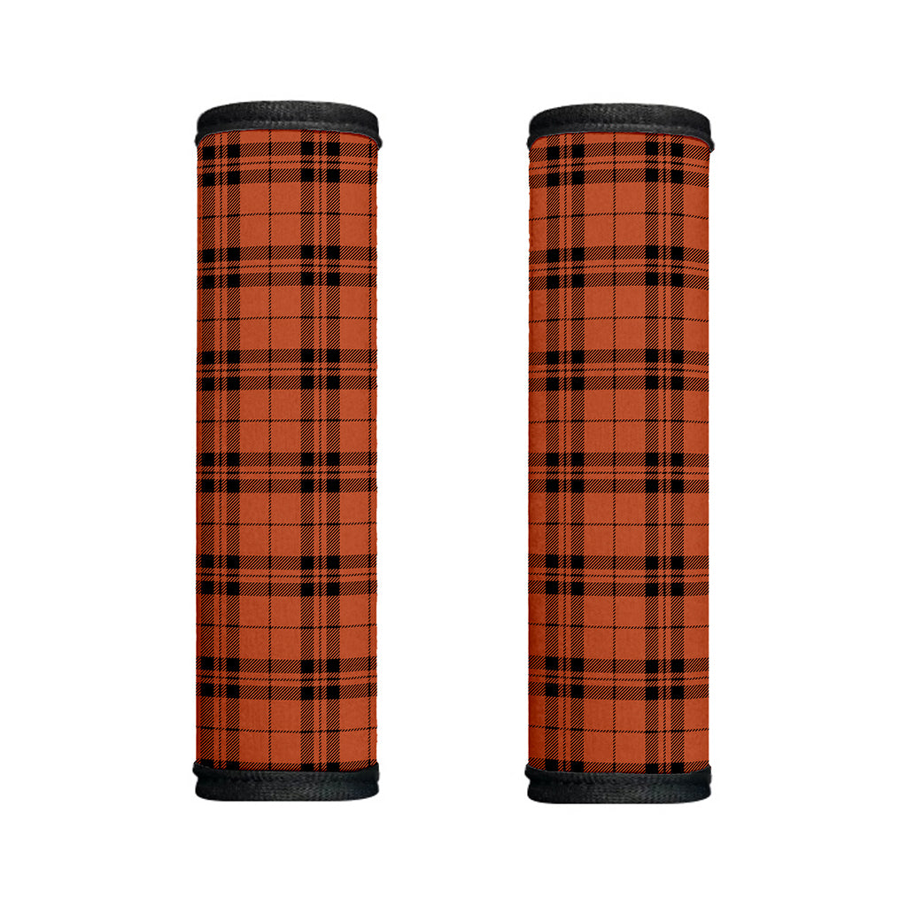 Orange And Black Tartan Pattern Print Handle Covers