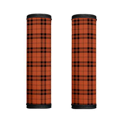 Orange And Black Tartan Pattern Print Handle Covers