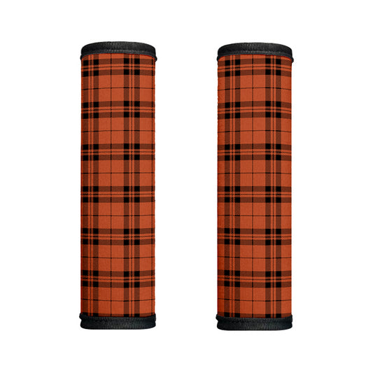 Orange And Black Tartan Pattern Print Handle Covers