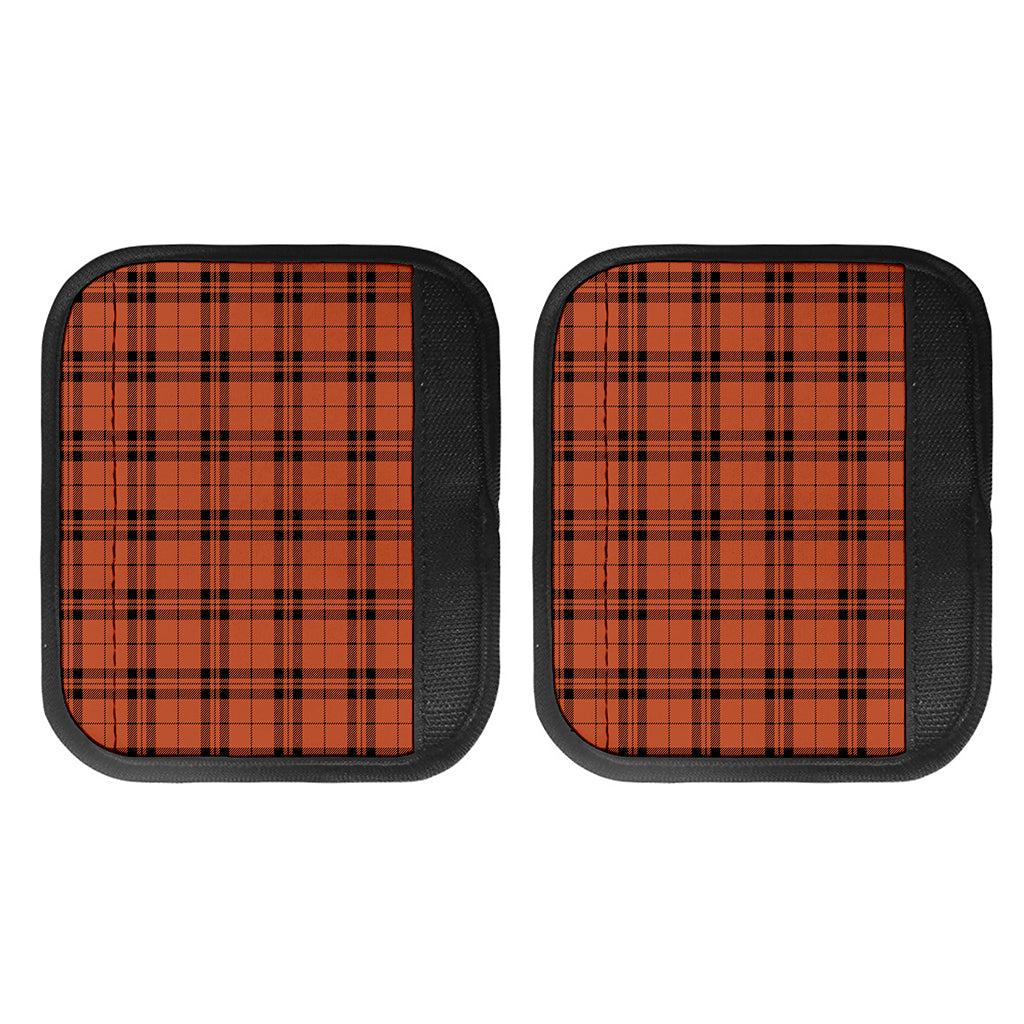Orange And Black Tartan Pattern Print Handle Covers