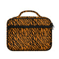 Orange And Black Tiger Stripe Print Briefcase Bible Bag