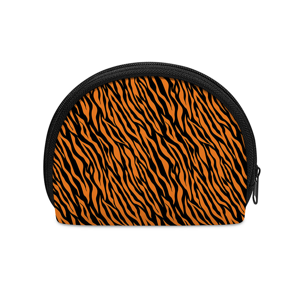 Orange And Black Tiger Stripe Print Coin Purse