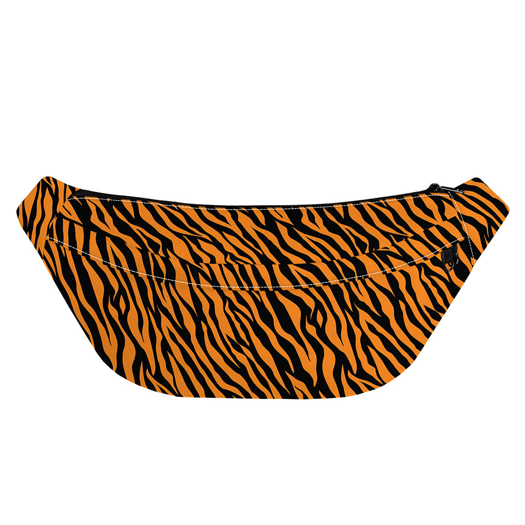 Orange And Black Tiger Stripe Print Fanny Pack