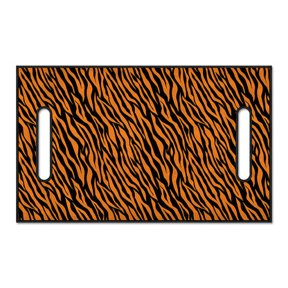 Orange And Black Tiger Stripe Print Golf Cart Seat Cover