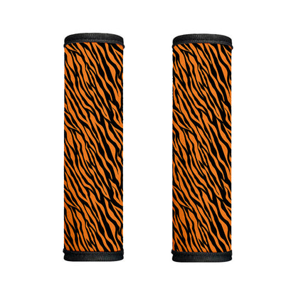 Orange And Black Tiger Stripe Print Handle Covers