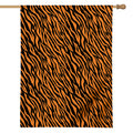 Orange And Black Tiger Stripe Print House Flag