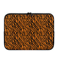 Orange And Black Tiger Stripe Print Laptop Sleeve