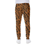 Orange And Black Tiger Stripe Print Scuba Joggers