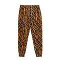 Orange And Black Tiger Stripe Print Sweatpants