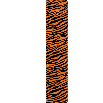 Orange And Black Tiger Stripe Print Table Runner