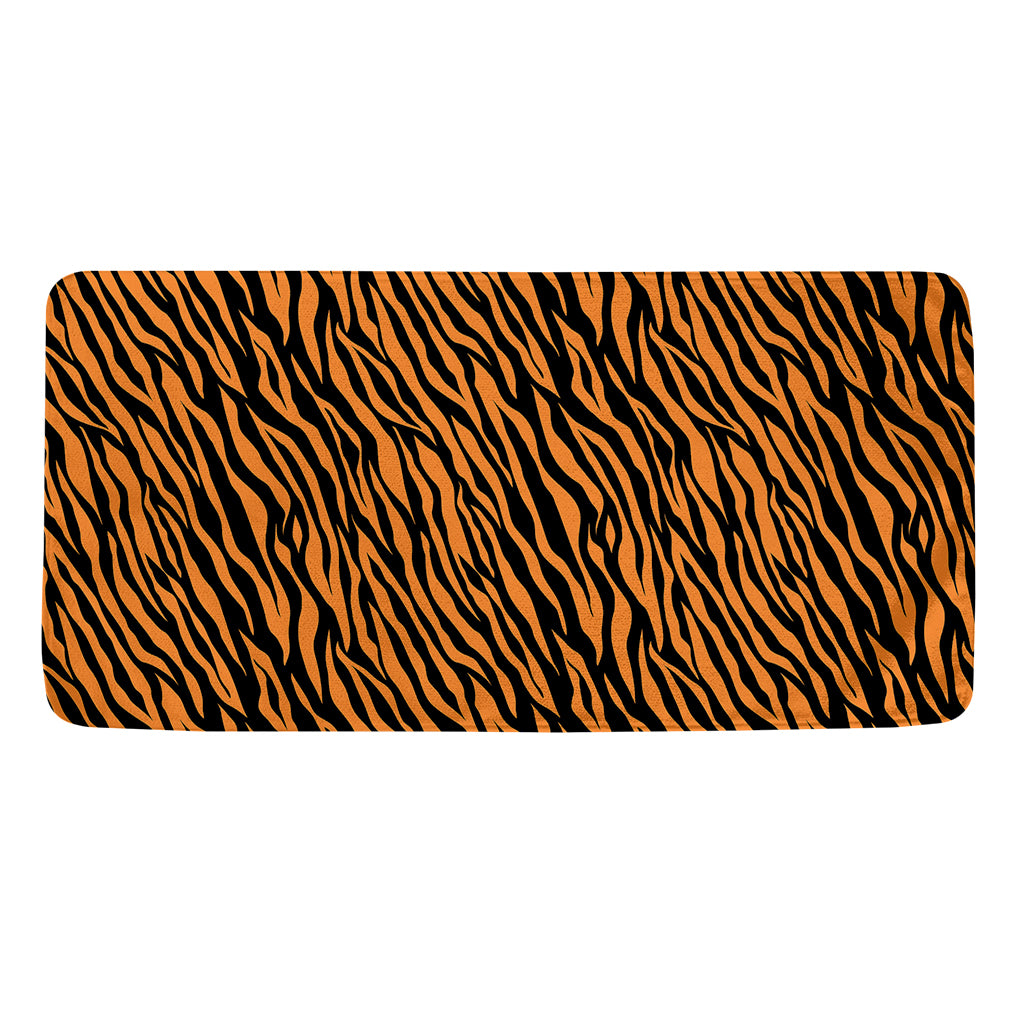 Orange And Black Tiger Stripe Print Towel