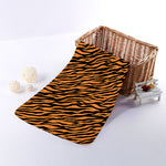 Orange And Black Tiger Stripe Print Towel