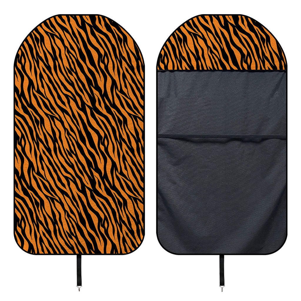 Orange And Black Tiger Stripe Print Waterproof Car Seat Cover