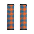 Orange And Blue Houndstooth Print Handle Covers