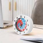 Orange And Blue Tie Dye Print Alarm Clock