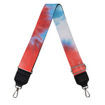 Orange And Blue Tie Dye Print Bag Strap