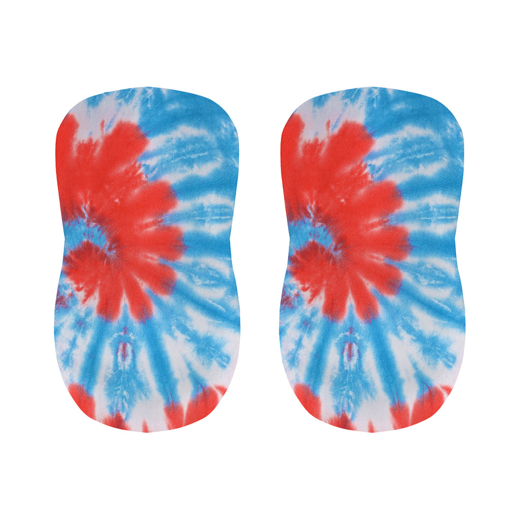 Orange And Blue Tie Dye Print Bar Stool Covers