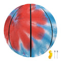Orange And Blue Tie Dye Print Basketball