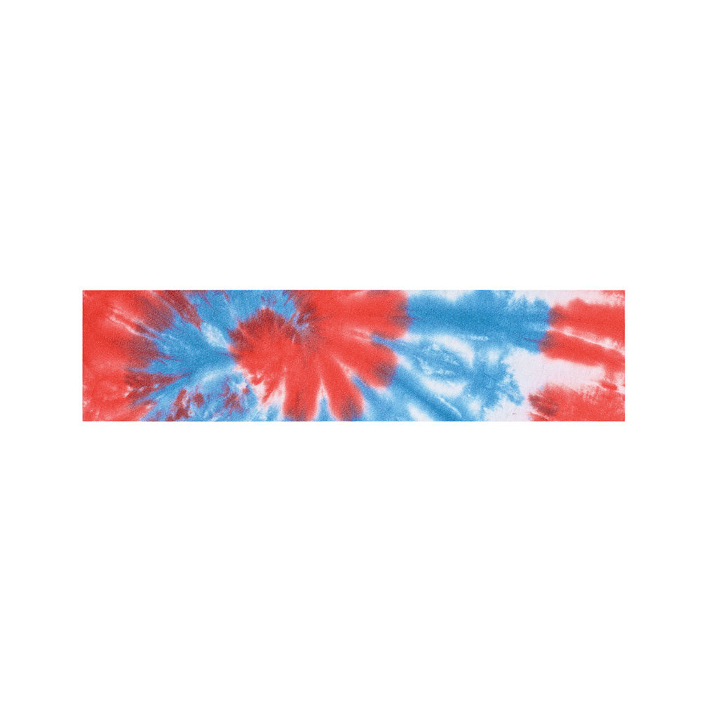 Orange And Blue Tie Dye Print Bed Runner
