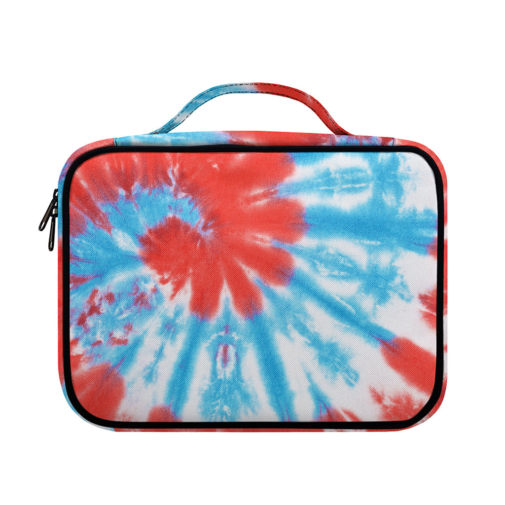 Orange And Blue Tie Dye Print Briefcase Bible Bag