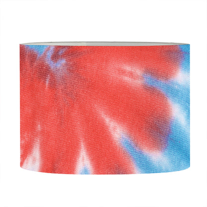 Orange And Blue Tie Dye Print Drum Lamp Shade