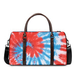 Orange And Blue Tie Dye Print Duffle Bag