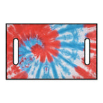 Orange And Blue Tie Dye Print Golf Cart Seat Cover