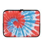 Orange And Blue Tie Dye Print Laptop Sleeve