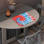 Orange And Blue Tie Dye Print Placemat