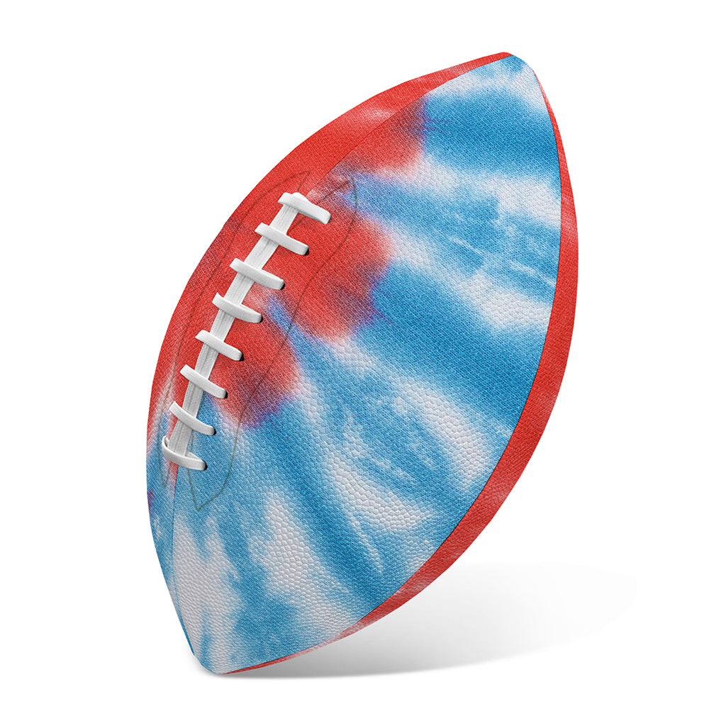 Orange And Blue Tie Dye Print Rugby Ball