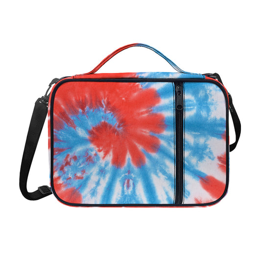 Orange And Blue Tie Dye Print Shoulder Strap Bible Bag