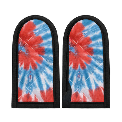 Orange And Blue Tie Dye Print Skillet Handle Cover