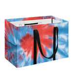 Orange And Blue Tie Dye Print Utility Tote Bag