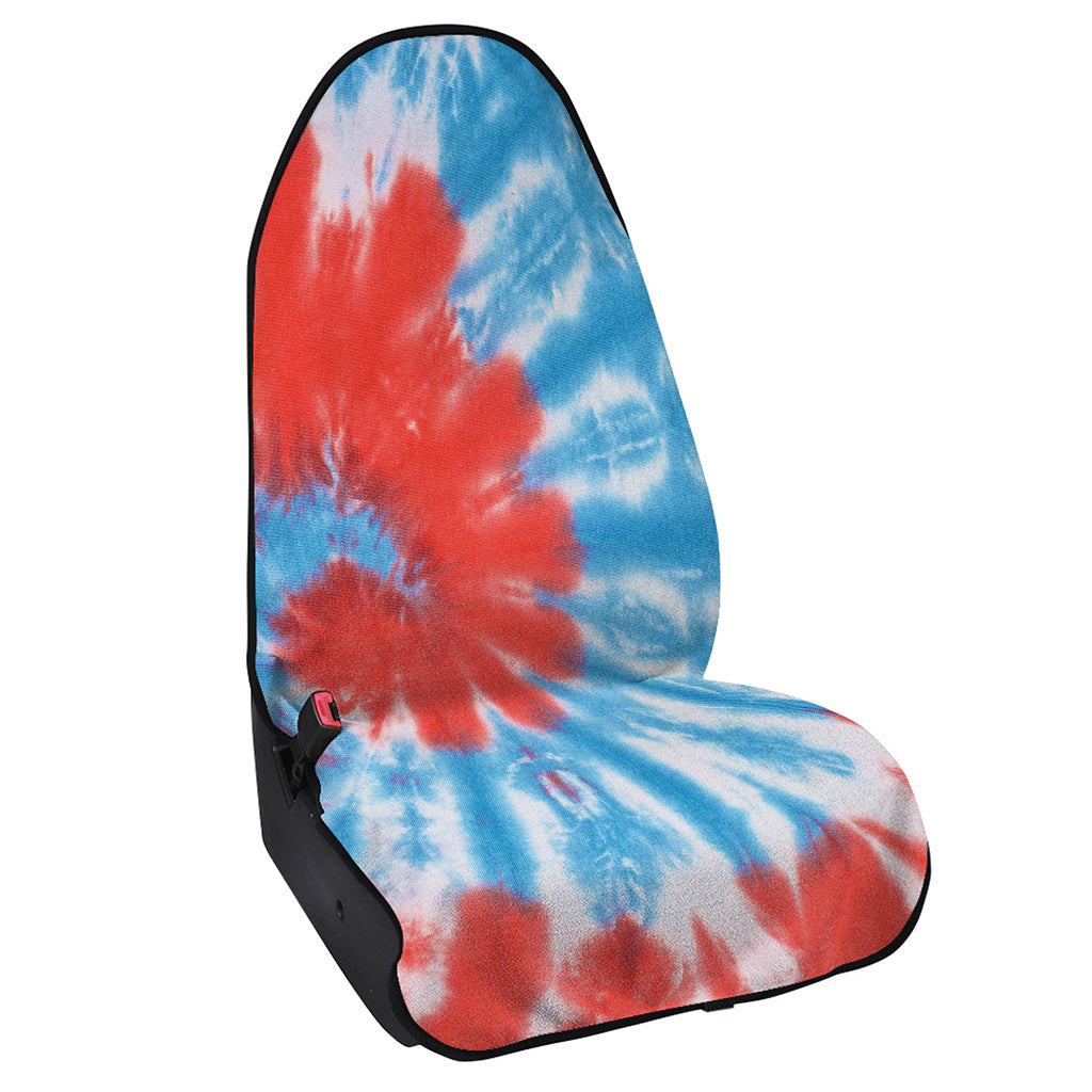 Orange And Blue Tie Dye Print Waterproof Car Seat Cover