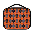 Orange And Grey Halloween Argyle Print Classic Bible Case