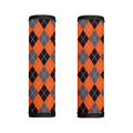 Orange And Grey Halloween Argyle Print Handle Covers