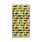 Orange And Lemon Striped Pattern Print Baby Crib Sheet