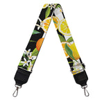 Orange And Lemon Striped Pattern Print Bag Strap