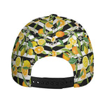 Orange And Lemon Striped Pattern Print Baseball Cap