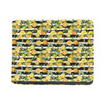 Orange And Lemon Striped Pattern Print Bifold Wallet
